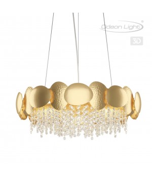 4636/6 CLASSIC ODL20 489 золото/хрусталь/металл Люстра E14 6*40W 220V ULLA-foto5