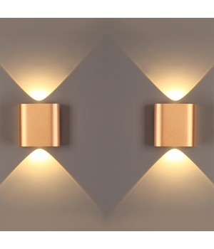 4212/2WL HIGHTECH ODL21 197 золот/металл Настен.светильник IP20 LED 2W 241Лм 3000K MAGNUM-foto3