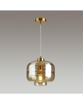 4771/1 PENDANT ODL21 281 янтарный/бронзовый Подвес E27 60W STORBI-foto4