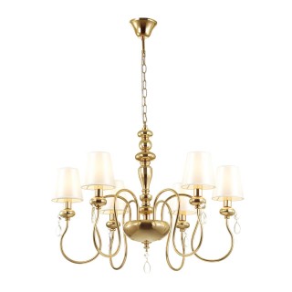 4723/6 CLASSIC ODL20 453 золотой/белый Люстра E14 6*40W 220V MEKI-foto4