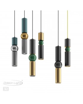 4071/5L L-VISION ODL19 312 серый/золото Подвес GU10 1*5W SAKRA-foto5