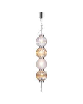 4273/4 MODERN ODL21 335 разноцв/стекл/никель/металл Подвесной светильник IP20 Е14 4*40W FRANCESCA-foto6