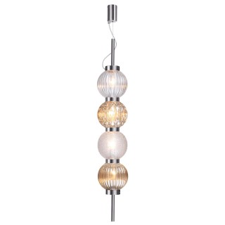 4273/4 MODERN ODL21 335 разноцв/стекл/никель/металл Подвесной светильник IP20 Е14 4*40W FRANCESCA-foto6