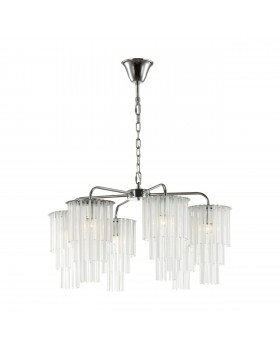 4920/6 MODERN ODL22 329 хром/прозрач./матов./стекло Люстра E27 6*60W PAPITA-foto6