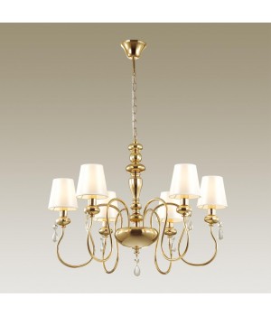4723/6 CLASSIC ODL20 453 золотой/белый Люстра E14 6*40W 220V MEKI-foto3