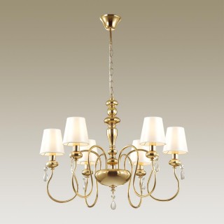 4723/6 CLASSIC ODL20 453 золотой/белый Люстра E14 6*40W 220V MEKI-foto3