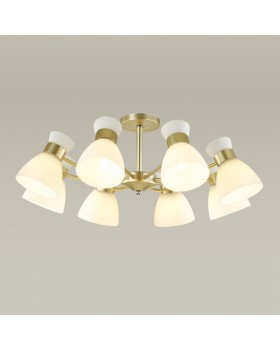 4535/8C COMFI LN21 203 матовое золото Люстра потолочная E27 8*60W 220V WILMA-foto3