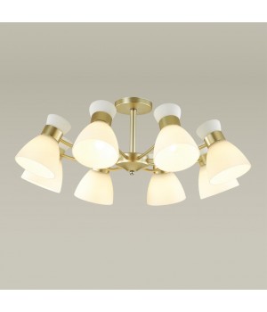 4535/8C COMFI LN21 203 матовое золото Люстра потолочная E27 8*60W 220V WILMA-foto3