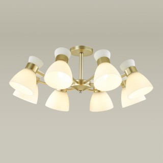 4535/8C COMFI LN21 203 матовое золото Люстра потолочная E27 8*60W 220V WILMA-foto3