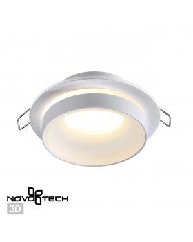 370781 SPOT NT21 292 белый Светильник встраиваемый влагозащищенный IP44 GU10 9W 220V WATER-foto4