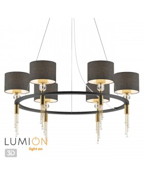 4516/6 NEOCLASSI LN20 176 античная латунь, черный Люстра E27 6*60W 220V SANTIAGO-foto4