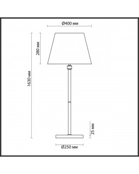 4429/1F NEOCLASSI (В 2-Х КОРОБКАХ) LN20 180 античная латунь, бежевый Торшер E14 1*40W 220V MONTANA-foto2