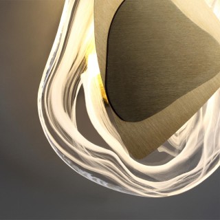 4314/9WL MIDCENT ODL22 175 стекло с эффектом льда/ металл бронза Настенный светильник IP20 LED 11W 275Лм 3000K ICY-foto5