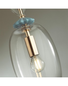 4855/1B CLASSIC ODL_EX21 67 золото/разноцветн./керамика/стекло Подвес E14 1*40W BIZET-foto7