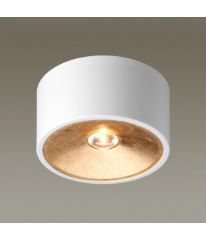 3892/1C HIGHTECH ODL20 255 белый с золотом Потолочной накладн. светильник GU10 1*50W 220V GLASGOW-foto3