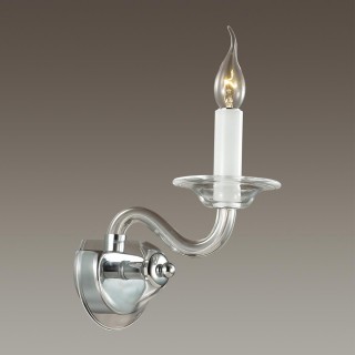 3931/1W HALL ODL18 378 хром/прозрачн./хрусталь сферич.формы Бра IP20 E14 40W 220V ARIA-foto3