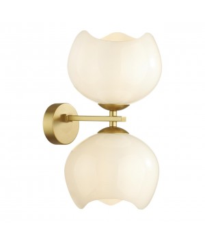 4873/2W MODERN ODL_EX22 85 золотой/белый/стекло Бра E14 2*40W WATERLILY-foto6