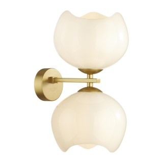 4873/2W MODERN ODL_EX22 85 золотой/белый/стекло Бра E14 2*40W WATERLILY-foto6