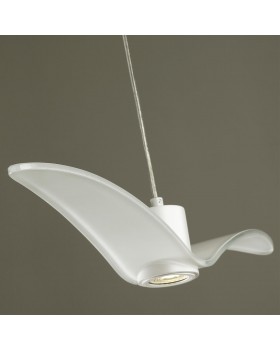 4904/1A PENDANT ODL22 289 белый/стекло Подвес GU10 1*5W BIRDS-foto7