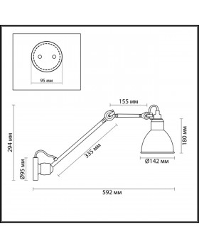 4126/1WD MODERN ODL19 525 белый Бра на кронштейне Е14 1*40W ARTA-foto2