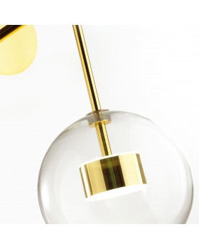 4640/12WL L-VISION ODL21 331 золотой/прозрачный Бра с выкл LED 12W 4000K BUBBLES BUBBLES-foto7