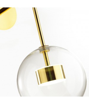 4640/12WL L-VISION ODL21 331 золотой/прозрачный Бра с выкл LED 12W 4000K BUBBLES BUBBLES-foto7