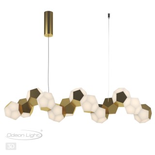 4305/74L HIGHTECH ODL22 165 золото Подвесной светильник LED 83W 4440Лм IP20 BINGO-foto4