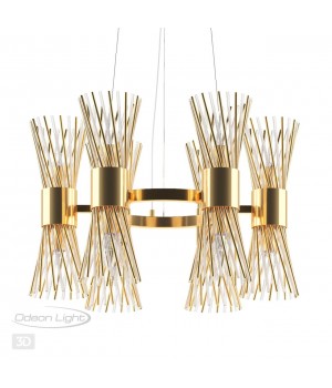 4839/12 HALL ODL21 463 золото/металл/стекло Люстра E14 12*40W ORTA-foto5