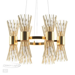 4839/12 HALL ODL21 463 золото/металл/стекло Люстра E14 12*40W ORTA-foto5