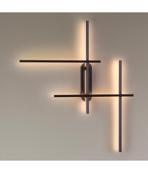 3890/36WL L-VISION ODL20 147 черный/металл Настенный светильник LED 3000K 36W 220V RUDY-foto4