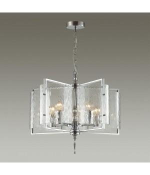 4888/5 MODERN ODL_EX22 93 хром/прозрачный/стекло Люстра E27 5*60W ELEGANTE-foto4