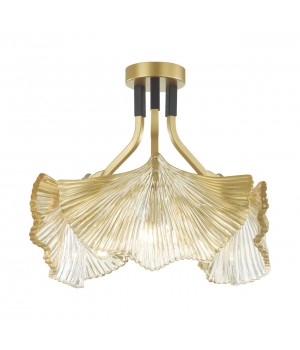 4870/3C HALL ODL_EX22 49 золотой/чёрный/стекло Люстра потолочная E14 3*40W VENTAGLIO-foto5