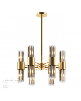 4786/12 HALL ODL21 457 золото/металл/стекло Люстра E14 12*40W VIKETA-foto4