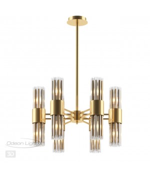4786/12 HALL ODL21 457 золото/металл/стекло Люстра E14 12*40W VIKETA-foto4