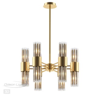 4786/12 HALL ODL21 457 золото/металл/стекло Люстра E14 12*40W VIKETA-foto4