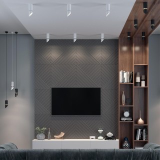 370904 OVER NT22 288 белый/хром Светильник накладной влагозащищенный IP44 GU10 9W 220V DELTA-foto3