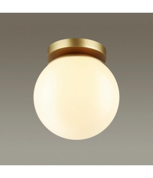 4247/1C HIGHTECH ODL21 245 золотист/металл/белый/акрил Потолочный светильник IP44 E27 LED max 5W BOSCO-foto4