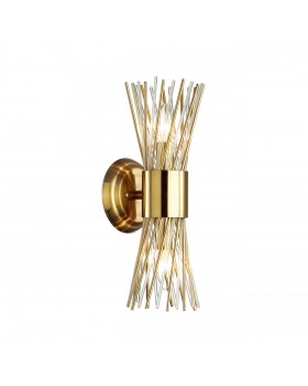 4839/2W HALL ODL21 463 золото/металл/стекло Бра E14 2*40W ORTA-foto6