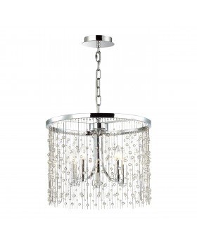 4845/5 HALL ODL21 409 хром/металл.цепочки /стекло Люстра E14 5*40W RAINI-foto4