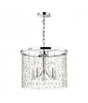 4845/5 HALL ODL21 409 хром/металл.цепочки /стекло Люстра E14 5*40W RAINI-foto4