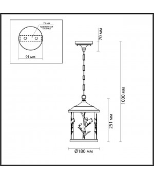 4963/1 NATURE ODL22 567 черный/стекло Ландшафтный подвес E27 1*60W IP44 CUITA-foto2