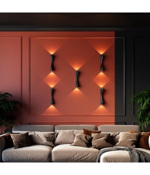 4291/10WL HIGHTECH ODL22 207 черный/металл Настенный светильник IP20 LED 10W 453Лм 3000K ANIKA-foto3