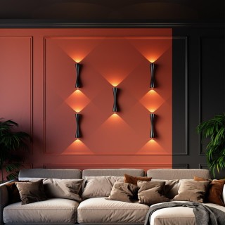 4291/10WL HIGHTECH ODL22 207 черный/металл Настенный светильник IP20 LED 10W 453Лм 3000K ANIKA-foto3