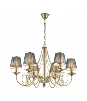 3921/6 CLASSIC ODL18 464 бронза/ткань/стекло Люстра IP20 E14 6*40W 220V NIAGARA-foto6