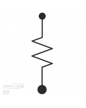 4302/36WL HIGHTECH ODL22 134 черный/металл Настенный светильник IP20 LED 36W 2285Лм 3000K ZIP-foto6