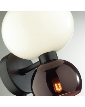 4978/2W MODERN ODL22 391 черный/белый/бордовый/стекло Бра E14/G9 1*40W+1*40W CHANGI-foto5