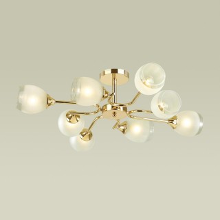 4546/8C COMFI LN21 215 золотой, белый Люстра потолочная E27 8*60W 220V JOLENE-foto3