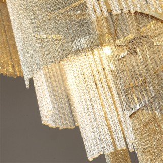 4630/11 HALL ODL20 469 серебристый/стекло/металл.цепочки Люстра E14 11*40W 220V GRAZA-foto5