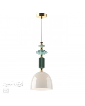4861/1C CLASSIC ODL_EX21 75 золото/разноцветн./керамика/стекло Подвес E14 1*40W CANDY-foto5