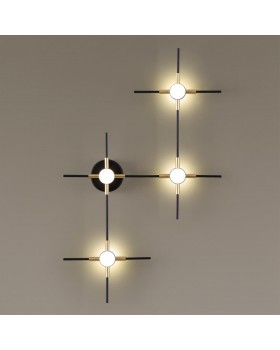 3906/14WL L-VISION ODL20 139 золот/черн/металл Настенный светильник LED 4000K 14W 220V COSTELLA-foto4